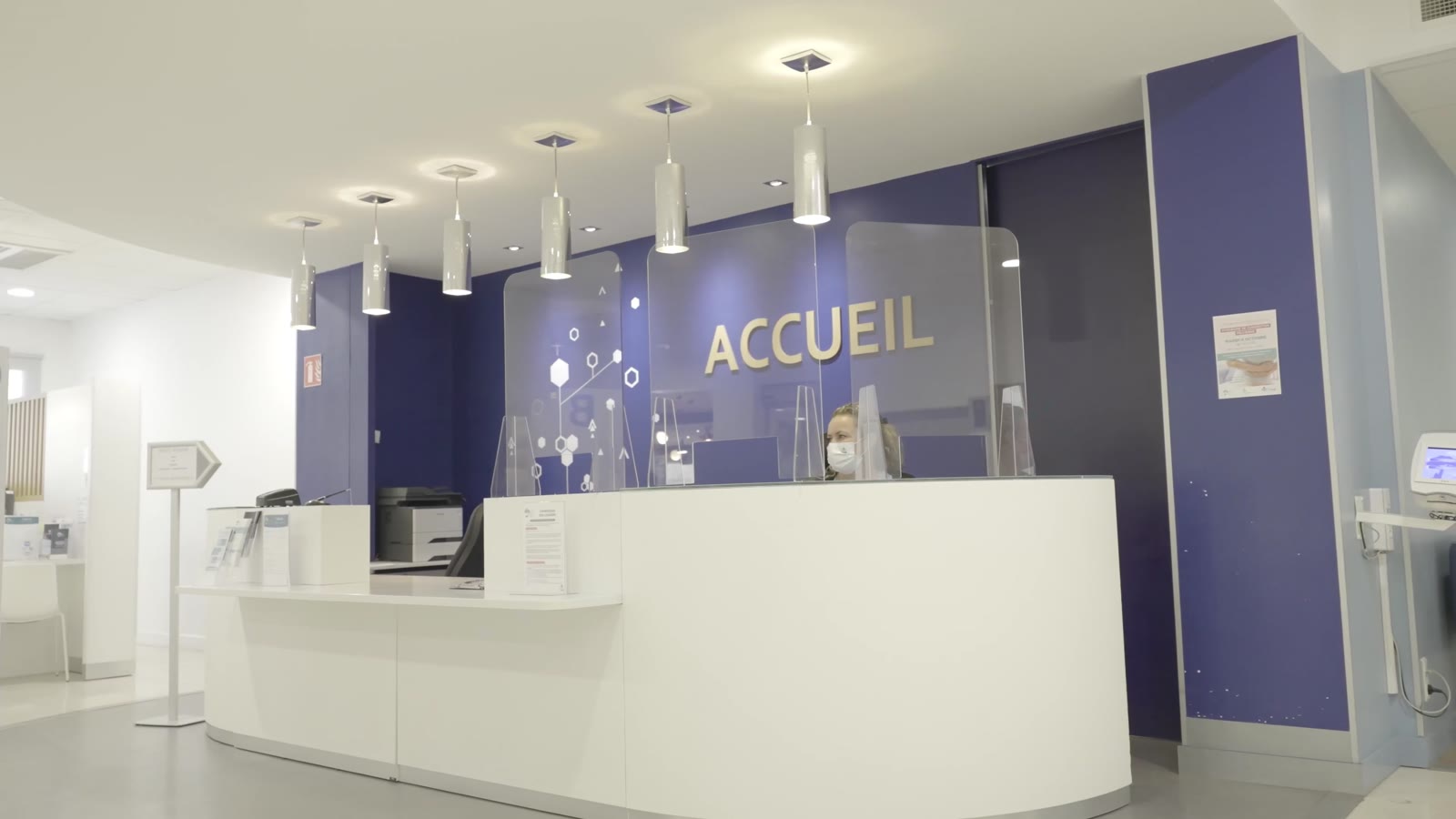 L'accueil de la Clinique du Parc